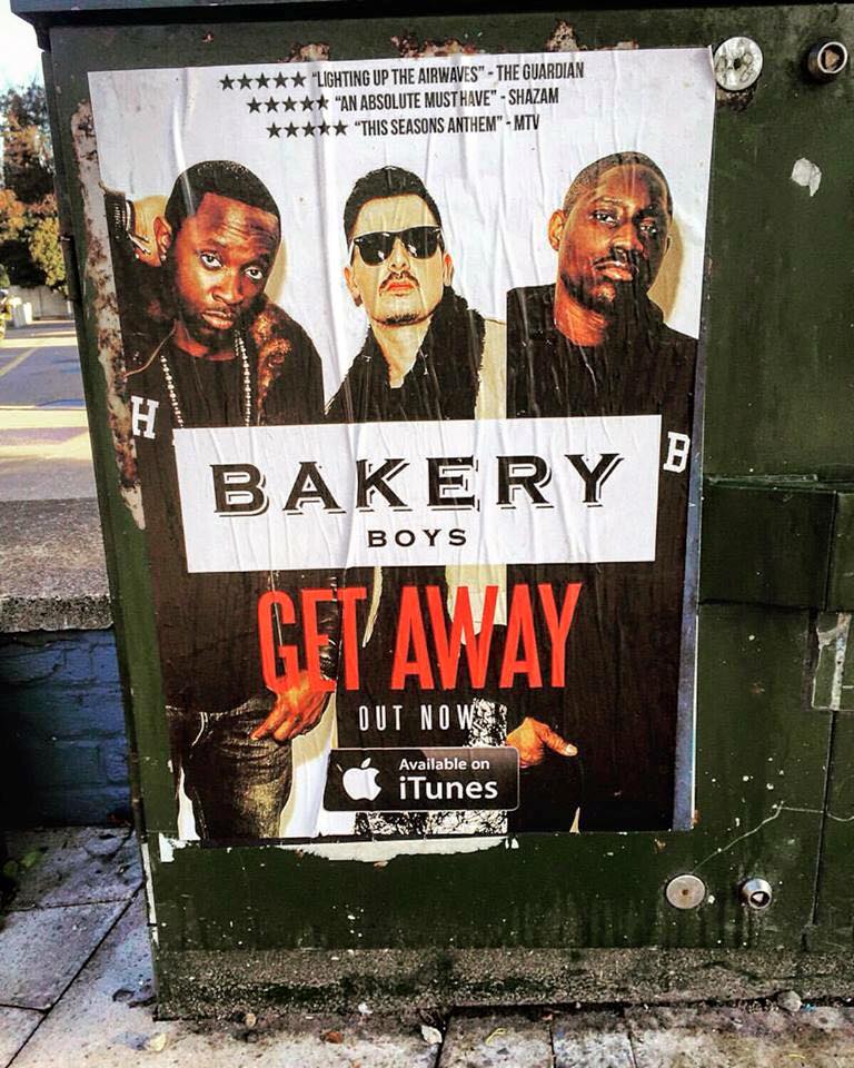 Graphic Design Services Poster Of Bakery Boys Get Away On Streets