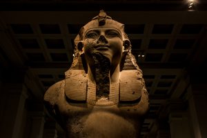 Professional Photography Close-Up Stone Sculpture From Kemet Egypt Of King Amenophis III In British Museum London