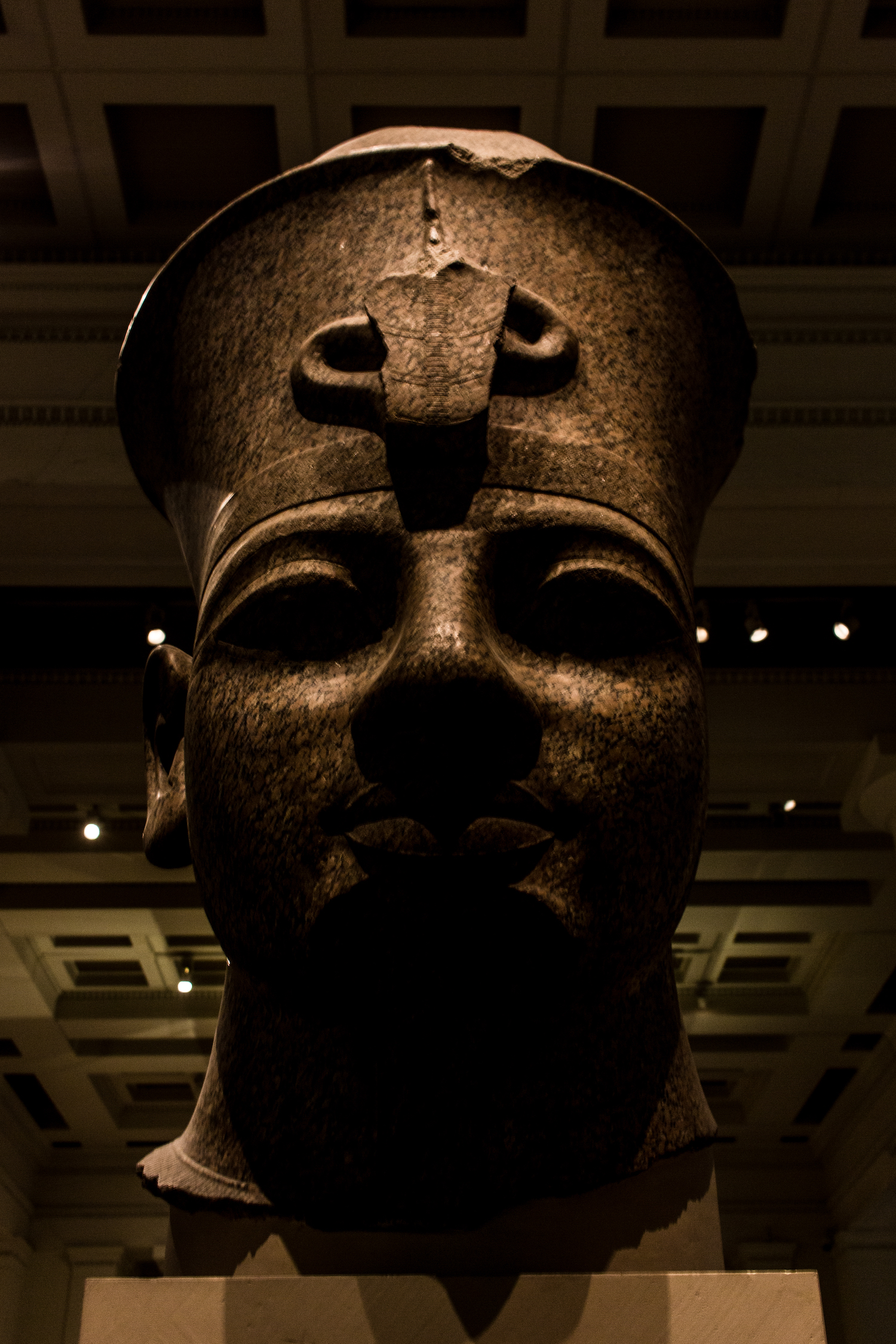 Professional Photography Stone Head Sculpture From Kemet Egypt Of King Amenophis III In British Museum London