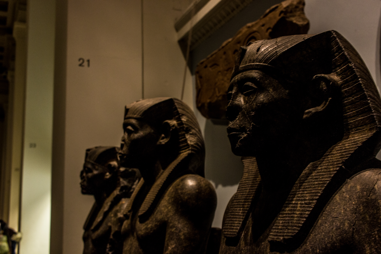 Professional Photography Stone Sculptures From Kemet Egypt Of King Senwosret III In British Museum London