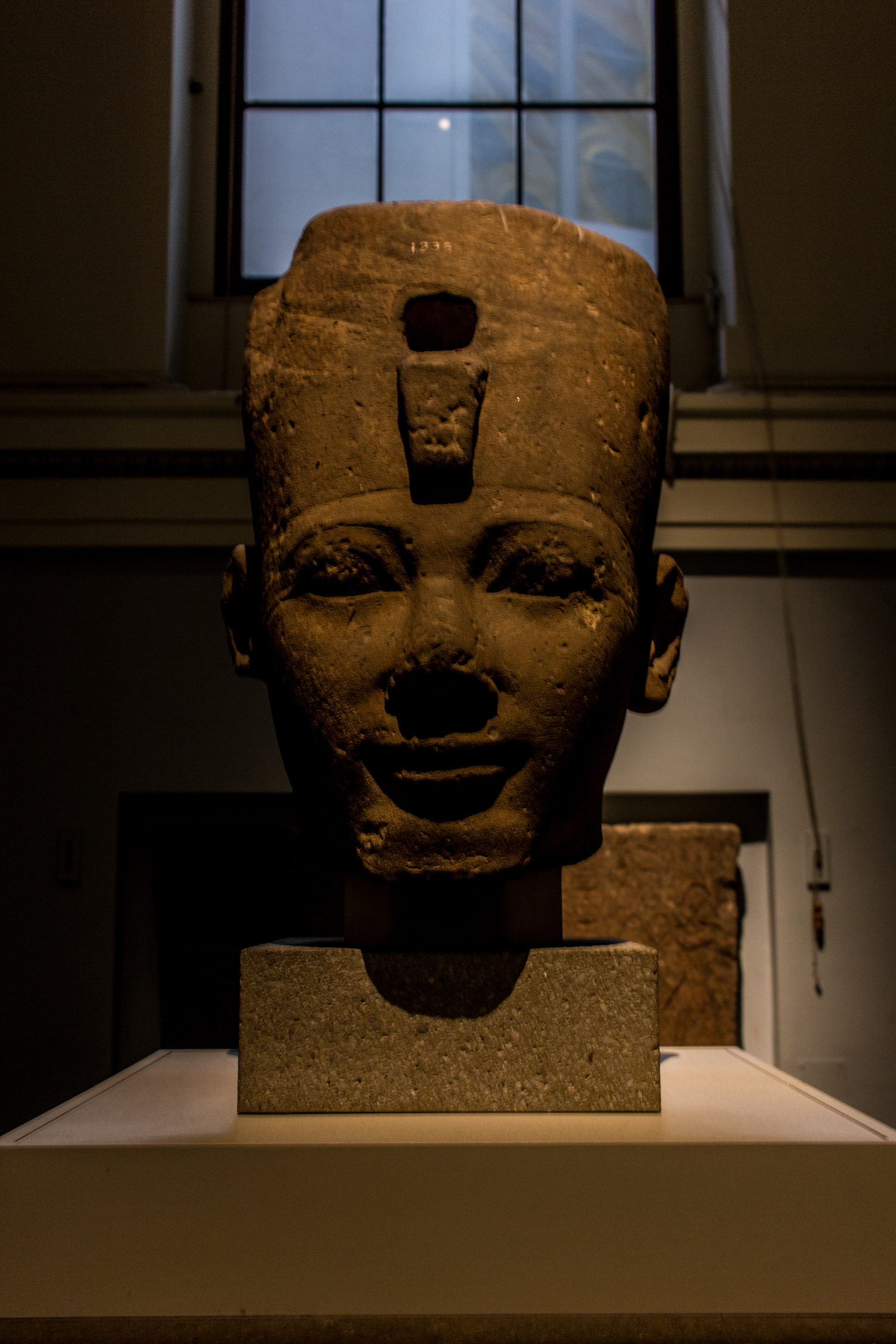 Professional Photography Stone Head Sculpture From Kemet Egypt Of King Tuthmosis I In British Museum London