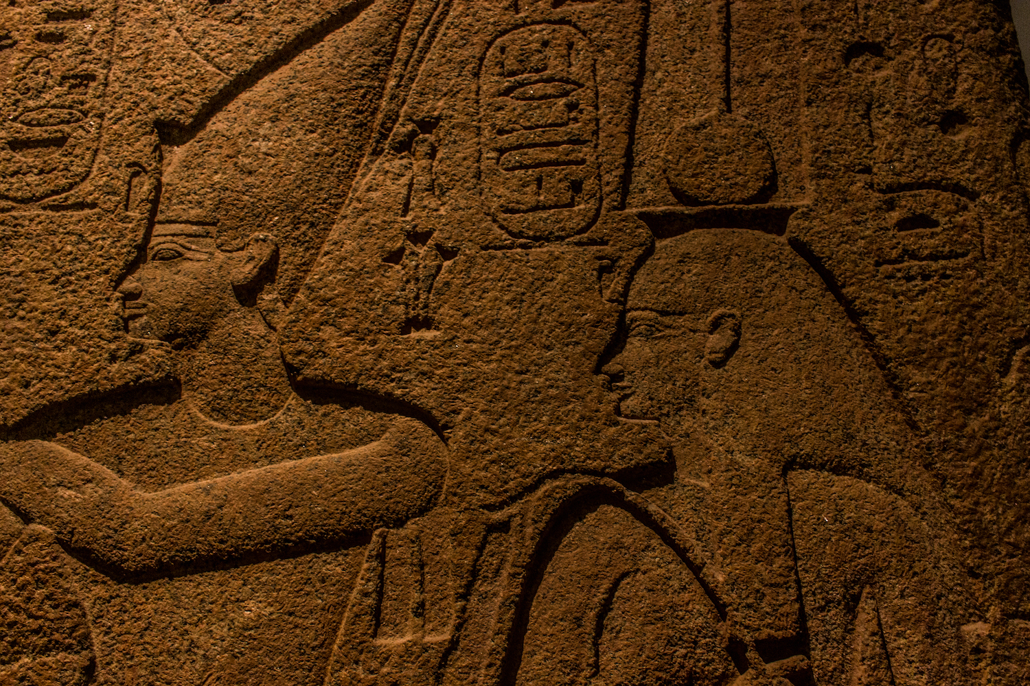 Professional Photography Close-Up Stone Sculpture From Kemet Egypt Of King Osorkon II In British Museum London