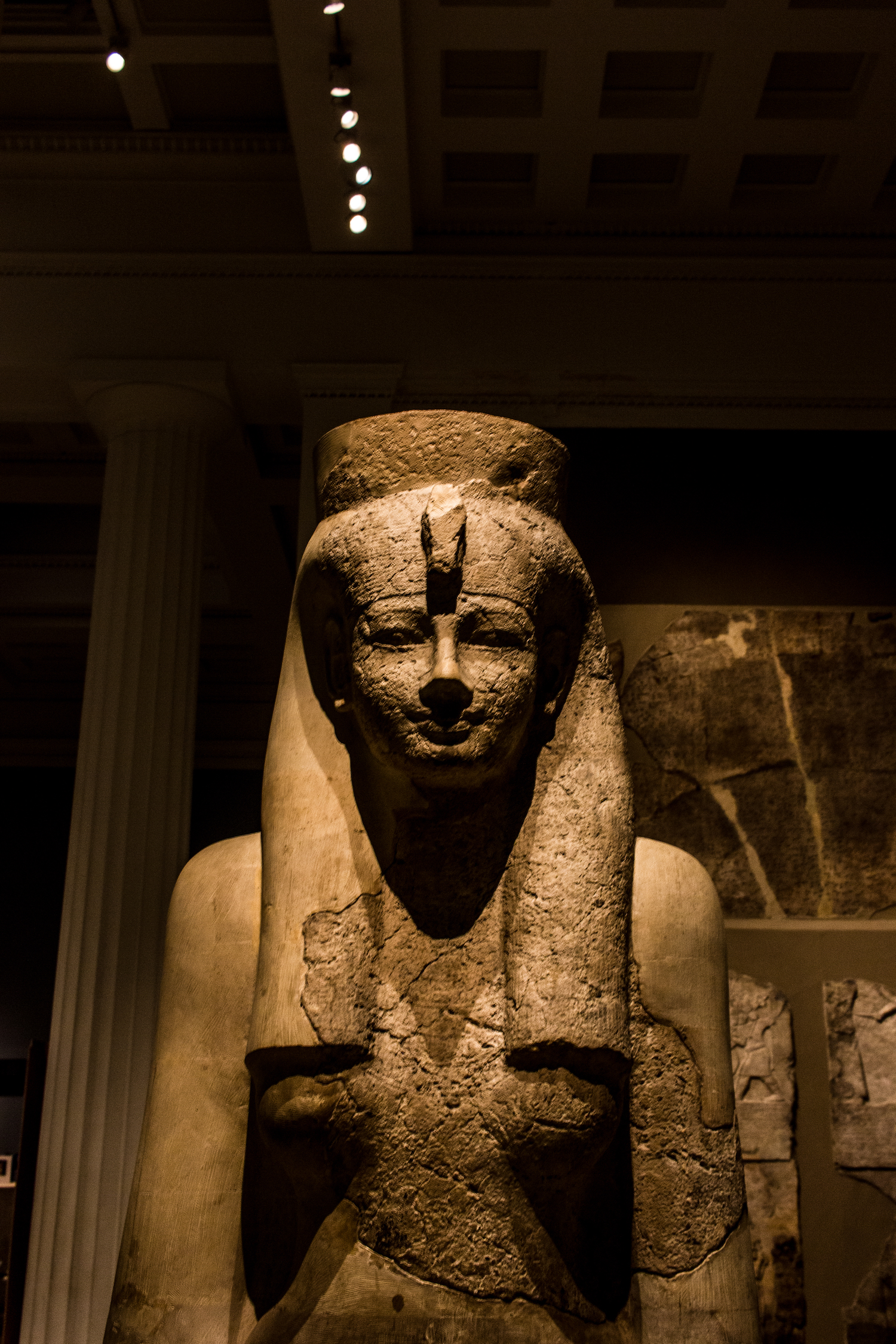 Professional Photography Stone Sculpture From Kemet Egypt Of Goddess Hathor In British Museum London